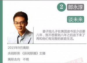 "央视离职潮" 出走央视的9位名嘴都去哪儿了?(图)