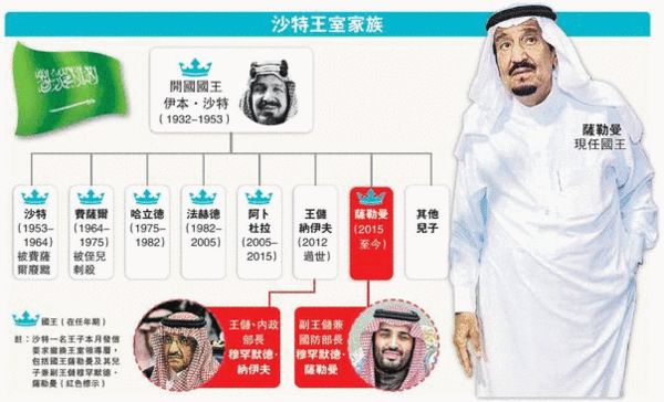 沙特宫廷权斗谋推翻国王 王子署名信号召叔伯逼宫