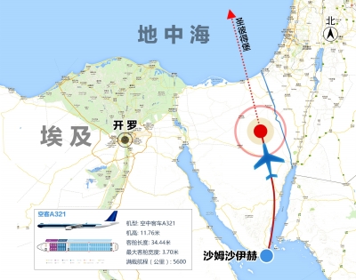 俄客机在埃及坠毁 9000米高空骤降疑问重重(组图)