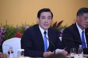 马英九当面对习近平说：两岸同属一个国家(图)