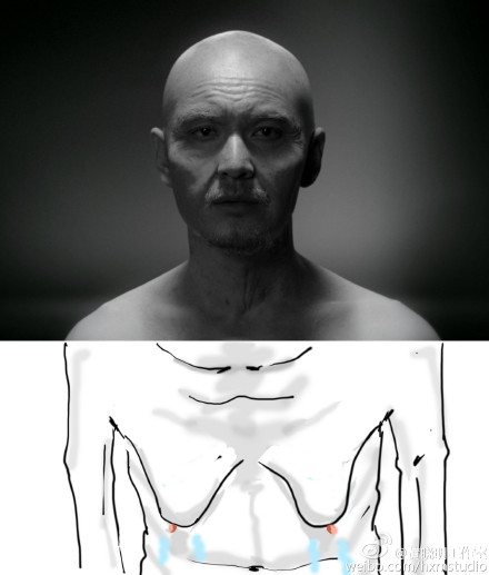 黄晓明特效化妆照曝光 下身被拼接搞笑简笔画