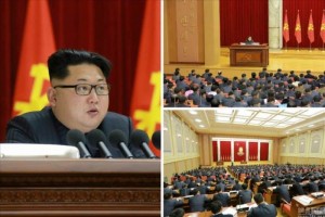 金正恩戴黑框眼镜出席会议 造型很有喜感(组图)