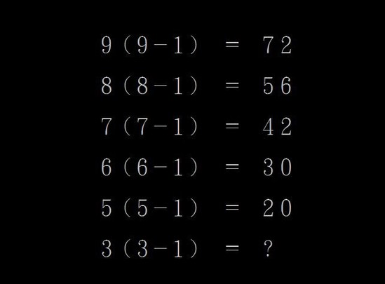 网友疯传一道数学题 测试你是"逻辑型"或"直觉型"