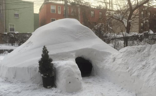 纽约客盖冰屋出租 化暴风雪为摇钱树(图)