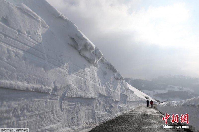 西班牙迎来超强降雪 公路成雪中迷宫(高清组图)