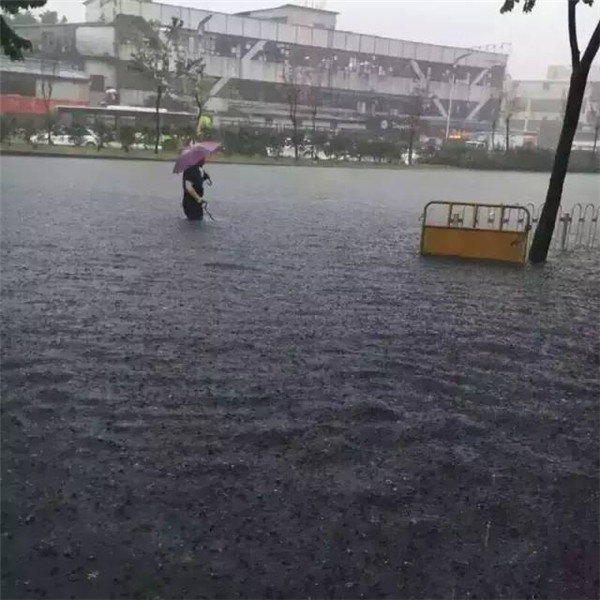 暴雨袭击，欢迎到广州来看海….(组图)