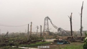 暴雨冰雹龙卷风袭击盐城多地 死亡人数增至51人