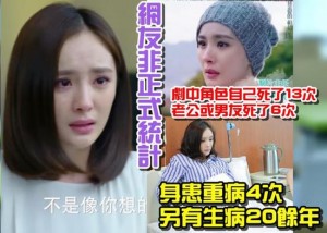 受虐魔咒?杨幂被曝演的角色死过13次患病4次(图)