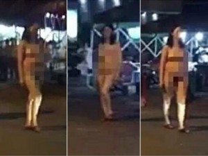 午夜惊魂 温州全裸女漫游街头 吓跑过路行人(图)