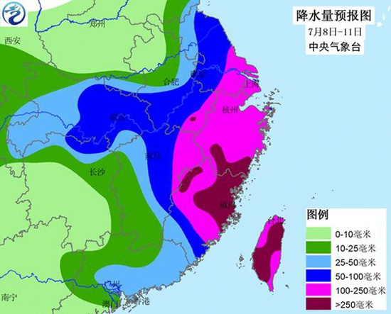 台风"尼伯特"登陆台湾 为1949年以来最强初台(图)