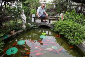 武汉老人花十年造私人“空中花园” 可见江景(图)