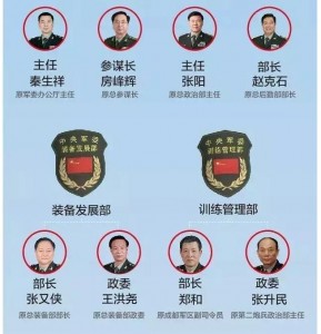 各就各位！军委机关15个部门主官全部亮相(组图)