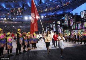 中国香港奥运旗手获赞颜值逆天 美貌不输港姐(图)