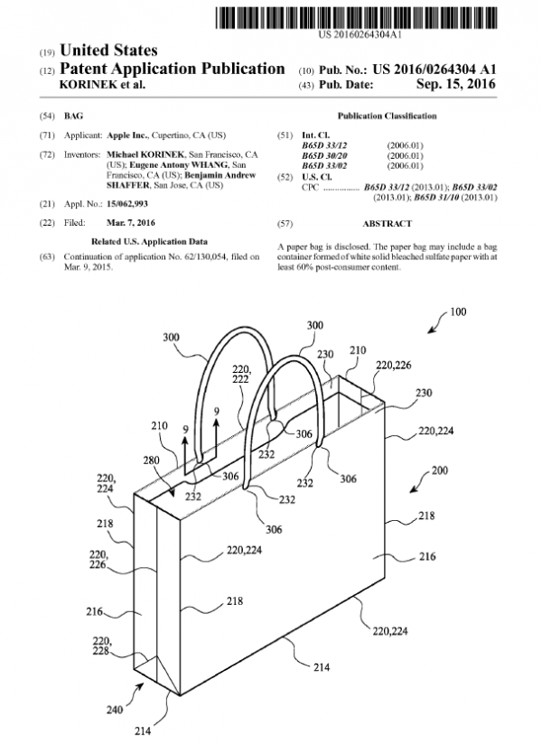苹果为其纸袋注册专利 遭段子手恶搞(视频)