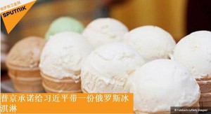 普京为习近平带来一箱冰激凌作为礼物(组图)