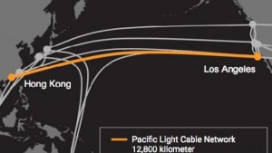 谷歌脸书携手中国修建跨太平洋光缆(图)