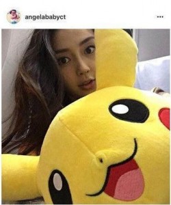 怀了男孩？Angelababy 吃酸腿肿肚子尖(图)