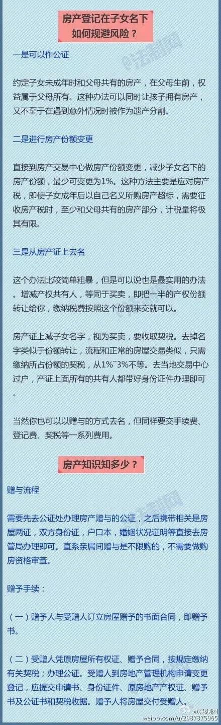 房子登记在孩子名下靠不靠谱？要看仔细了(组图)