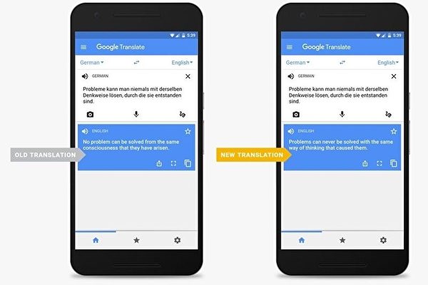 Google翻译大突破 语意精准不像单字乱凑