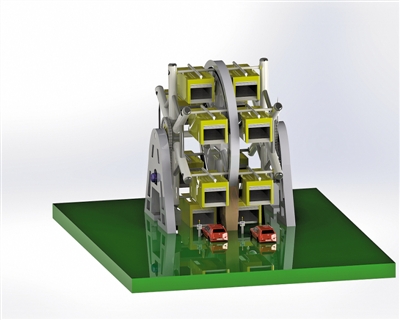 大学生发明停车神器  停12辆车占2.5辆车空间(图)