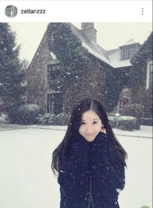 奶茶妹妹晒雪中美照皮肤白皙 颜值再回巅峰 (图)