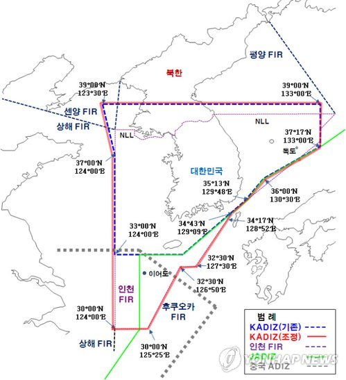 韩媒称昨日10余架中国军机多次进入韩防空识别区