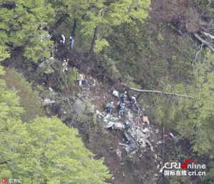 日本自卫队失联侦察机坠机 机上4人全部死亡(图)